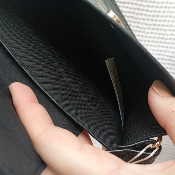 Black Croc Pocket Sling Bag - Picture 8 of 14